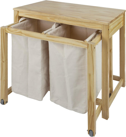Eco Home Laundry Prep Hamper, Natural