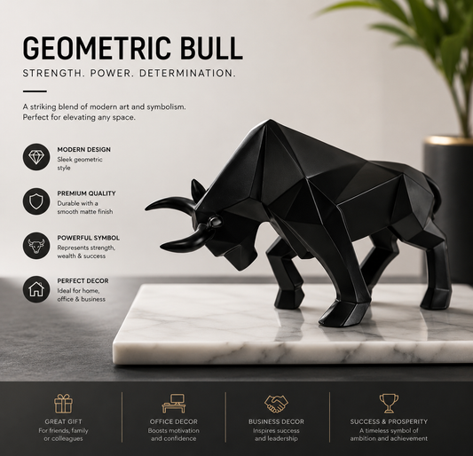 Polyresin Bull Figurine