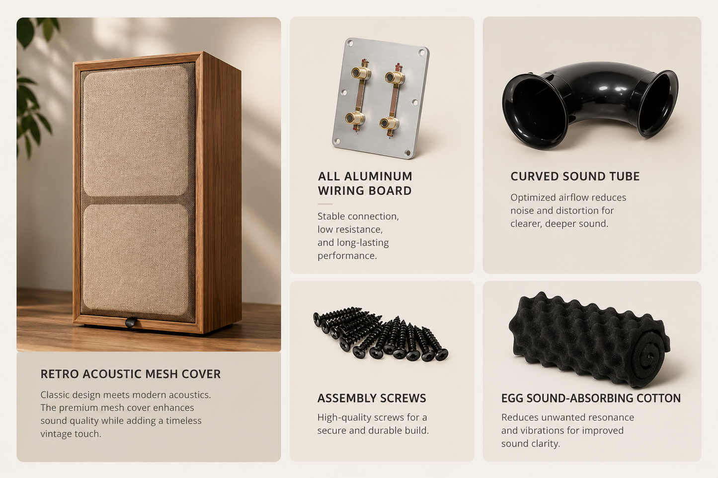 8 Inch Three-Way Labyrinth Speaker Empty Box Bookshelf Speaker Home Speaker DIY Hifi Audio Wooden Handmade Box Passive Speaker