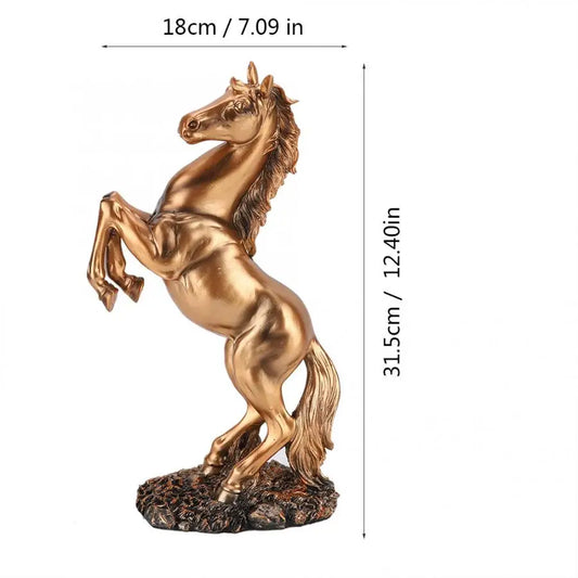 European Style Horse Sculpture Home Desk Decor Ornament Photograph Props Home Room Desk Wall Vintage Figurine Craft Home Decor