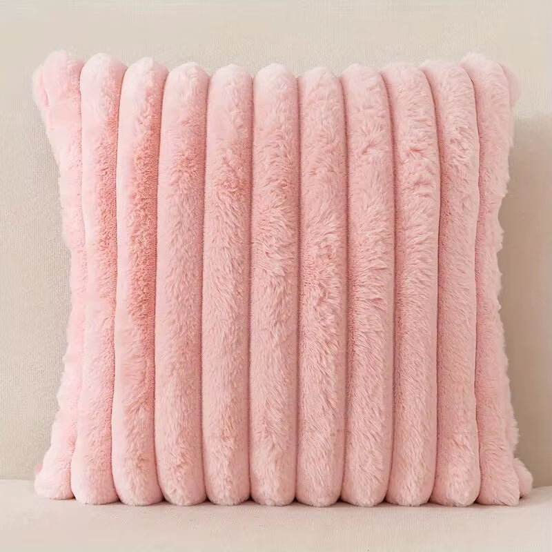1Pc Stripe Corduroy Pillow Case Creative Home Fabric Pillowcushion for Sofa Bedroom Car, Home Decoration Home Decor Room Decor