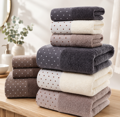 Pure Cotton Towel Super Absorbent Large Towels 35X75Cm Thick Soft Bathroom Towels Comfortable Bath Towels
